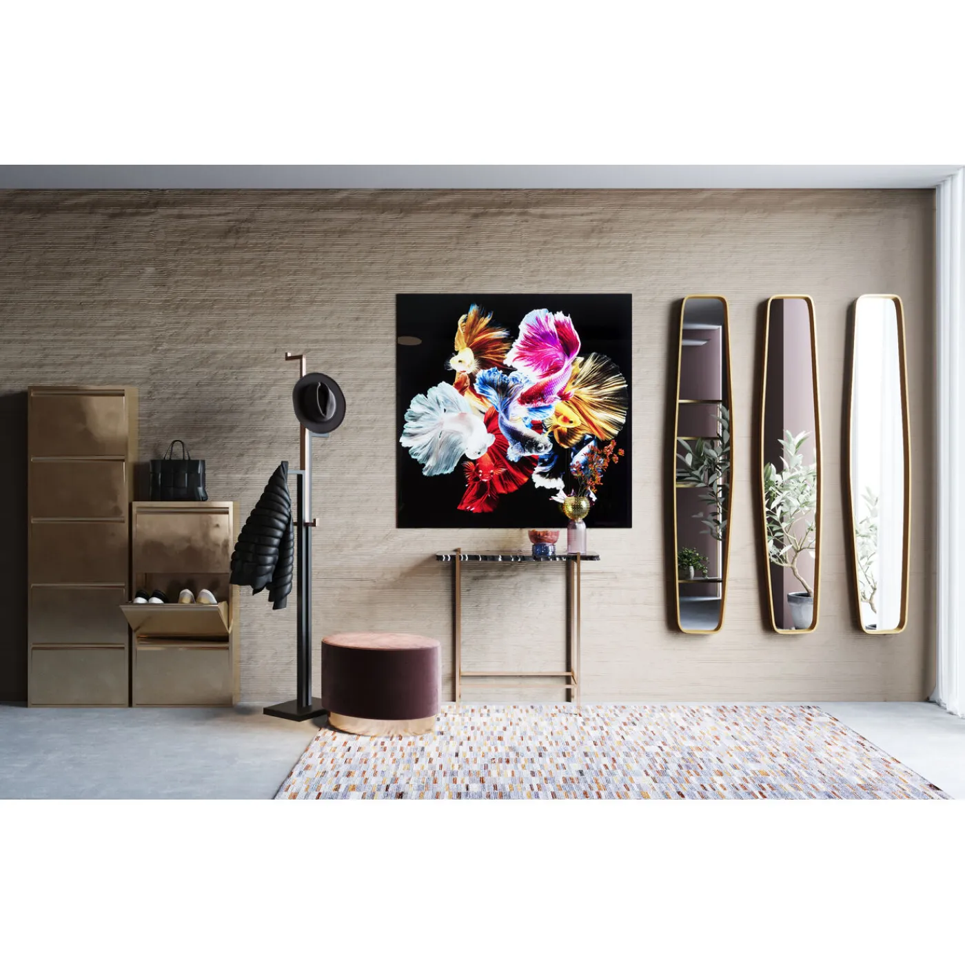 KARE Design Meuble À Chaussures Caruso 3 Bronze