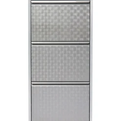 KARE Design Meuble À Chaussures Caruso 3 Alu Brosse