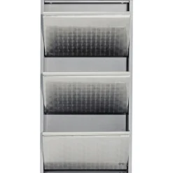 KARE Design Meuble À Chaussures Caruso 3 Alu Brosse