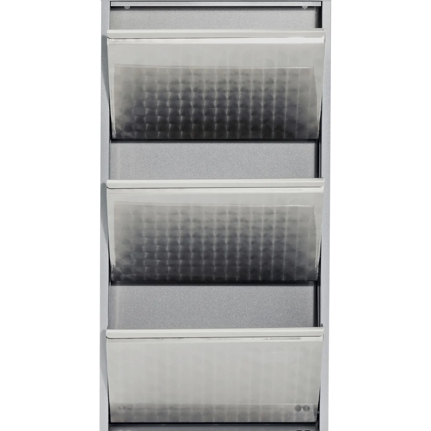 KARE Design Meuble À Chaussures Caruso 3 Alu Brosse