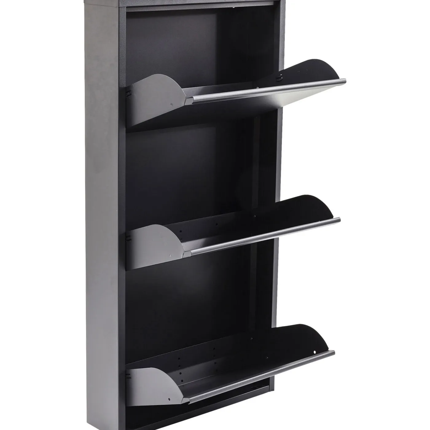 KARE Design Meuble À Chaussures Caruso 3 Anthracite (Mo)