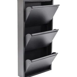 KARE Design Meuble À Chaussures Caruso 3 Anthracite (Mo)