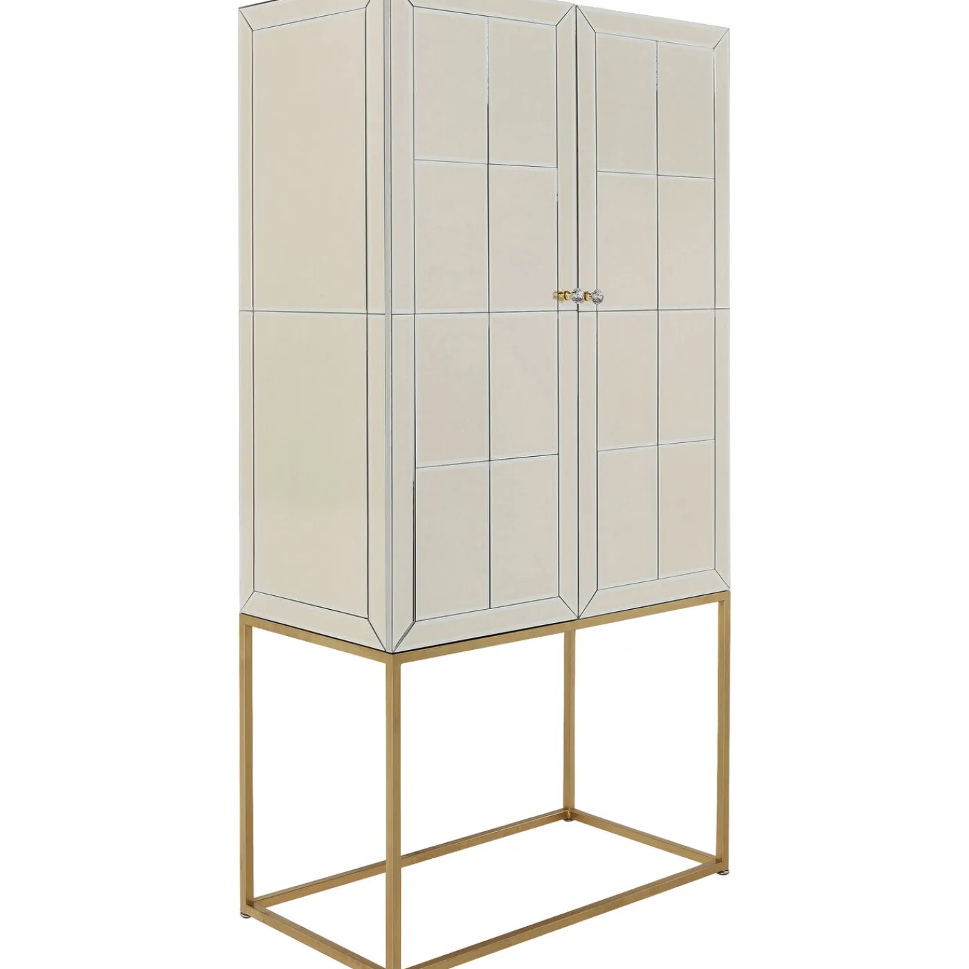 KARE Design Meuble Bar Luxury Champagne 89X181Cm