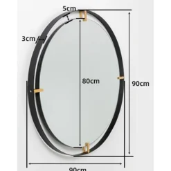 KARE Design Miroir Betsy Frame Metal 90O