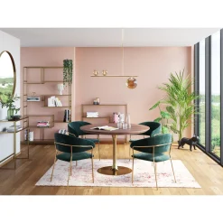 KARE Design Miroir Curve Mo Laiton O100