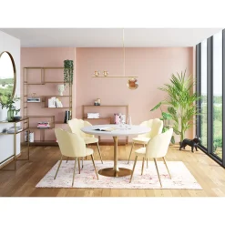 KARE Design Miroir Curve Mo Laiton O100