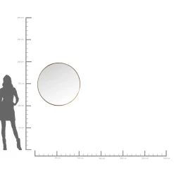 KARE Design Miroir Curve Rond Cuivre O100Cm