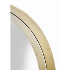 KARE Design Miroir Curve Rond Laiton O60Cm