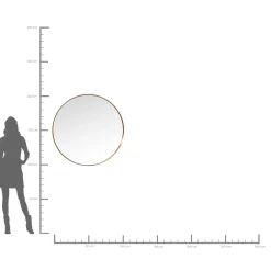 KARE Design Miroir Curve Rond Laiton O100Cm