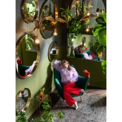 KARE Design Miroir Curve Rond Laiton O100Cm