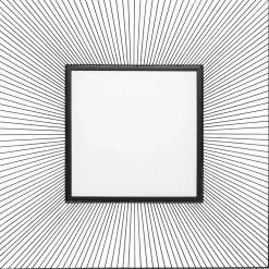 KARE Design Miroir Dimension Carre Noir 91X91Cm