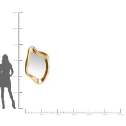 KARE Design Miroir Hologram Dore 119X76Cm