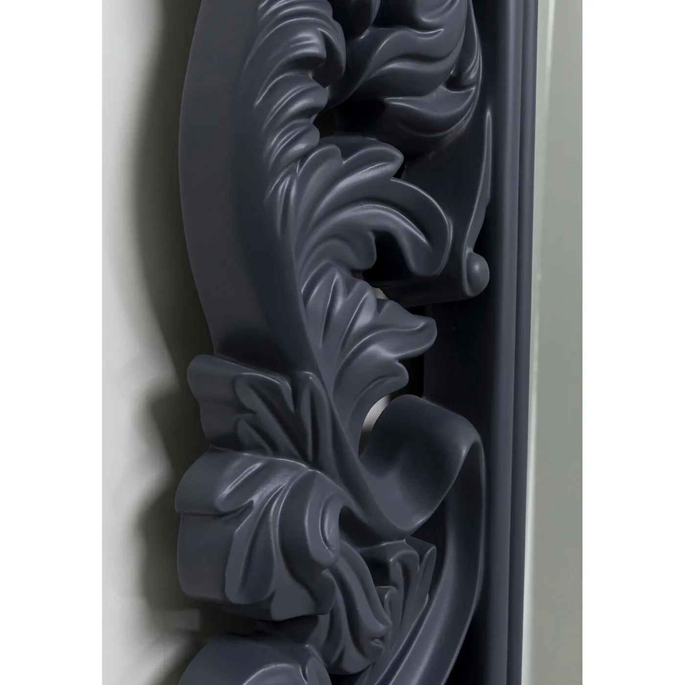 KARE Design Miroir Mural Baroque Valentina Gris 100X190Cm