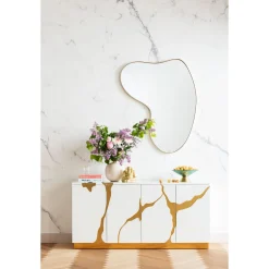 KARE Design Miroir Shape Laiton 110X120Cm