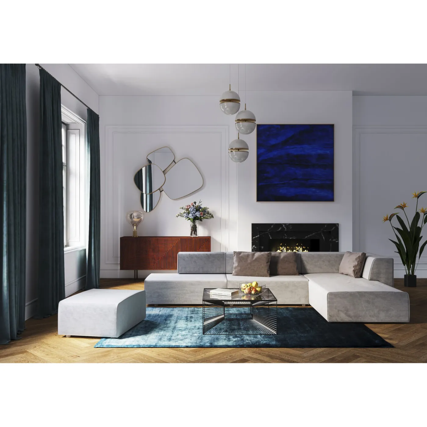 KARE Design Miroir Shapes 130X110Cm