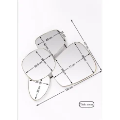 KARE Design Miroir Shapes 130X110Cm