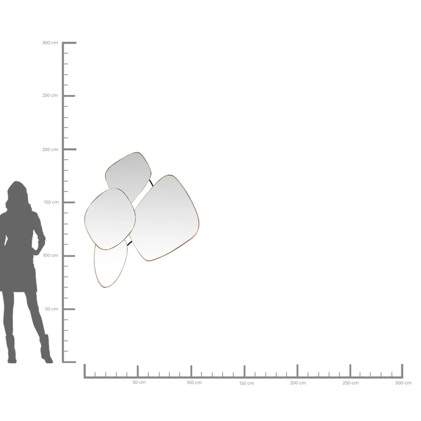 KARE Design Miroir Shapes 130X110Cm