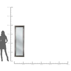 KARE Design Miroir Sur Pied Frame Eve Argente 55X180Cm