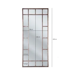 KARE Design Miroir Window Iron 200X90Cm