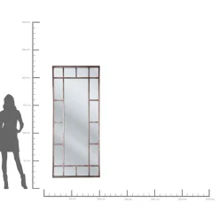 KARE Design Miroir Window Iron 200X90Cm