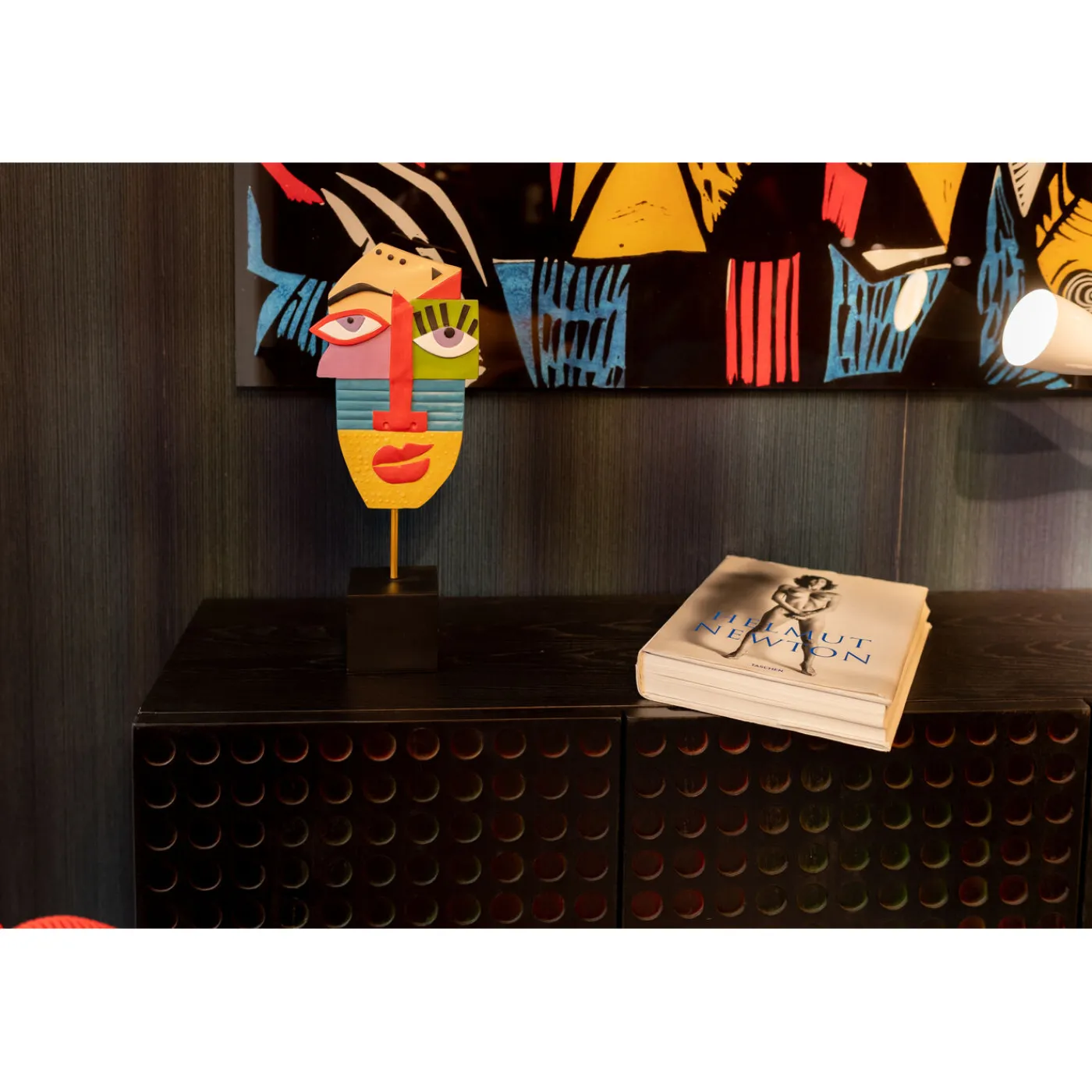 KARE Design Objet Décoratif Abstract Face Multicolour 52