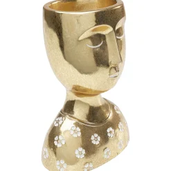 KARE Design Objet Décoratif Daisy Head Dore 19Cm