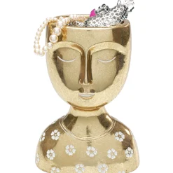 KARE Design Objet Décoratif Daisy Head Dore 19Cm