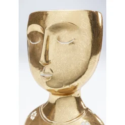 KARE Design Objet Décoratif Daisy Head Dore 19Cm