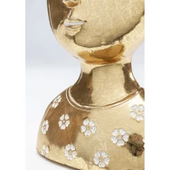 KARE Design Objet Décoratif Daisy Head Dore 19Cm
