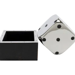 KARE Design Objet Décoratif Dice Argente 10X10Cm