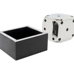 KARE Design Objet Décoratif Dice Argente 10X10Cm