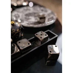 KARE Design Objet Décoratif Dices Argente 20X6Cm