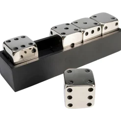 KARE Design Objet Décoratif Dices Argente 20X6Cm