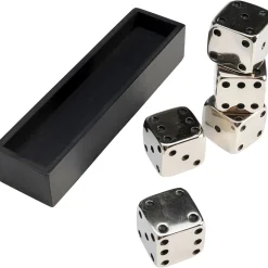 KARE Design Objet Décoratif Dices Argente 20X6Cm