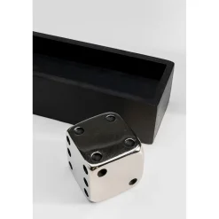 KARE Design Objet Décoratif Dices Argente 20X6Cm