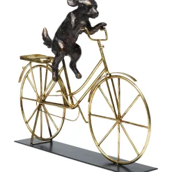 KARE Design Objet Décoratif Dog With Bicycle 44Cm