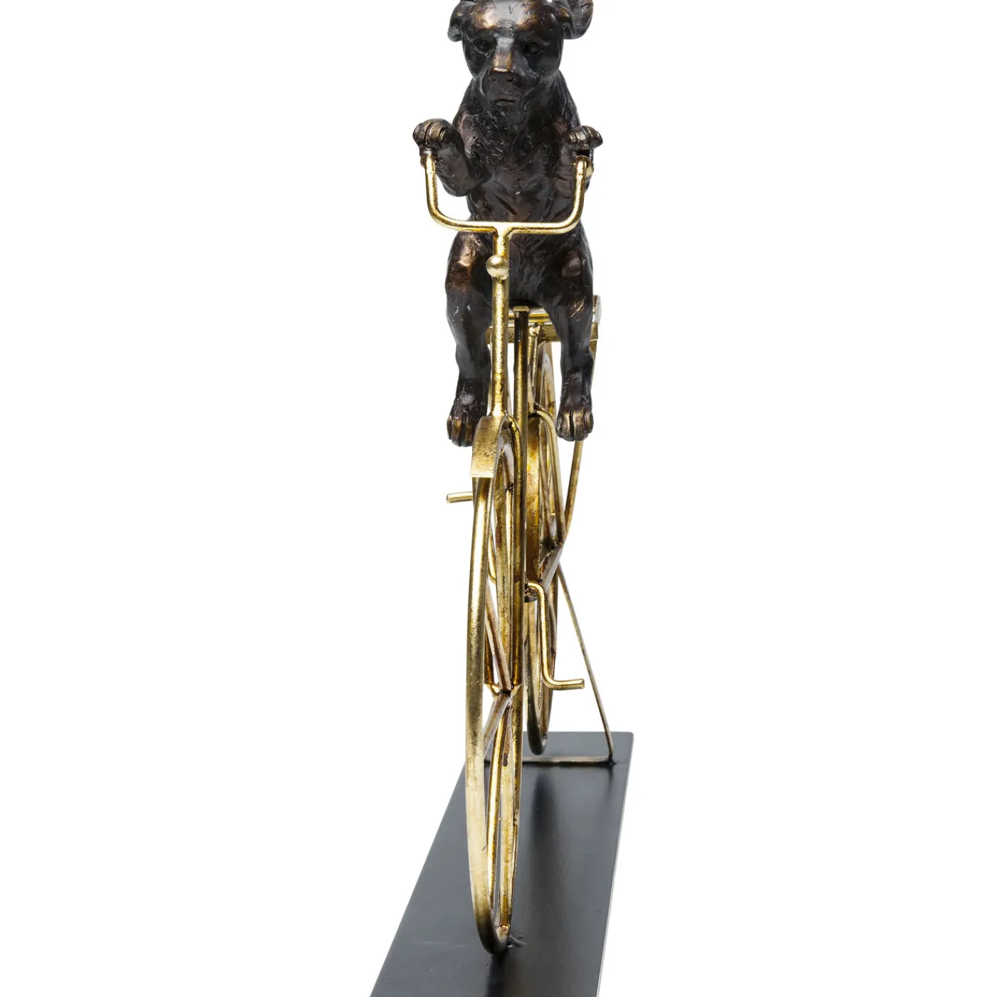KARE Design Objet Décoratif Dog With Bicycle 44Cm