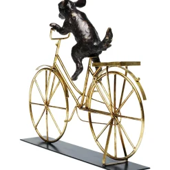 KARE Design Objet Décoratif Dog With Bicycle 44Cm