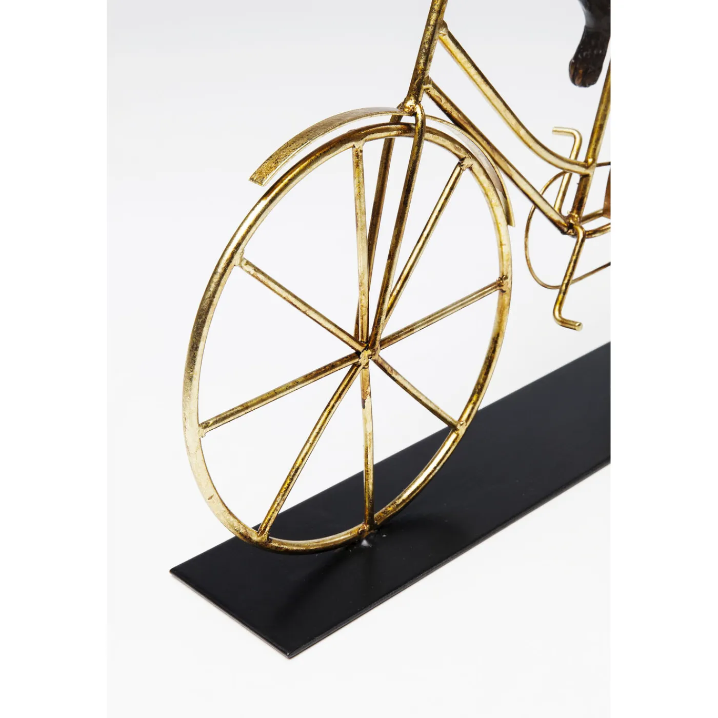 KARE Design Objet Décoratif Dog With Bicycle 44Cm