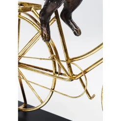 KARE Design Objet Décoratif Dog With Bicycle 44Cm