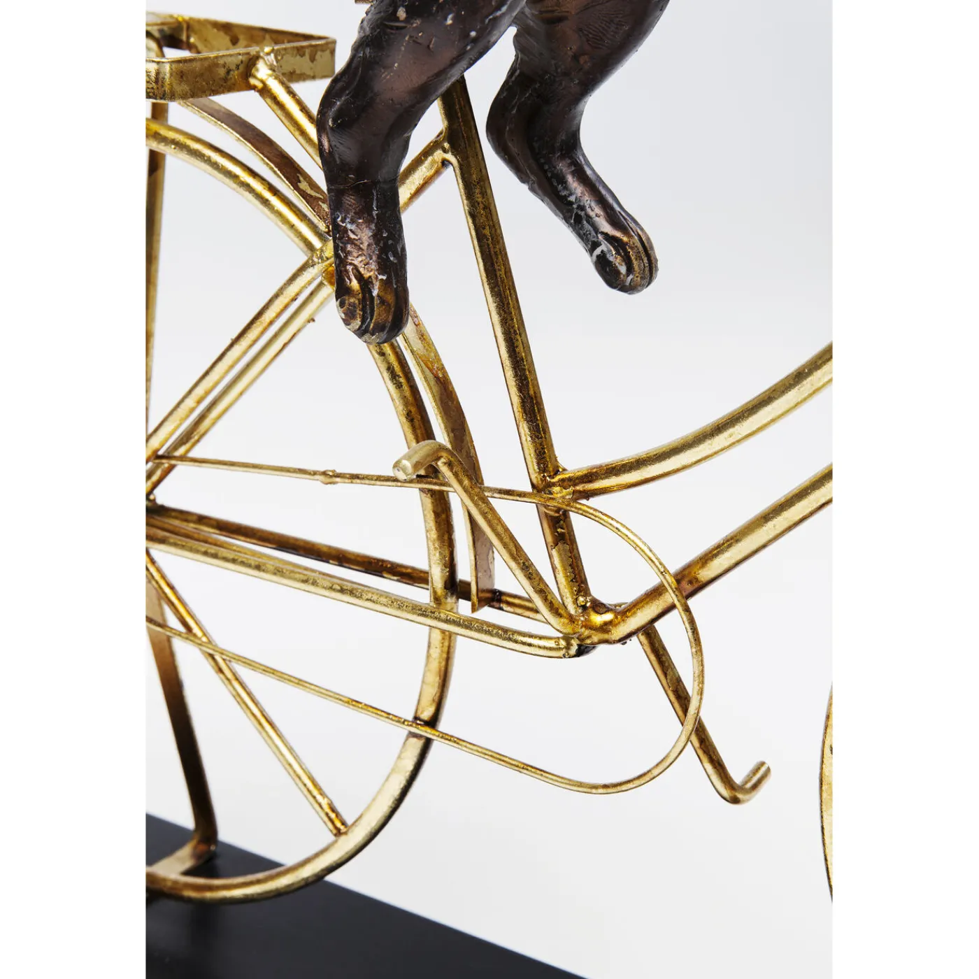 KARE Design Objet Décoratif Dog With Bicycle 44Cm