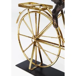 KARE Design Objet Décoratif Dog With Bicycle 44Cm