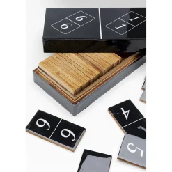 KARE Design Objet Décoratif Domino Noir 24X7Cm