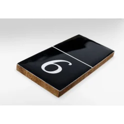 KARE Design Objet Décoratif Domino Noir 24X7Cm