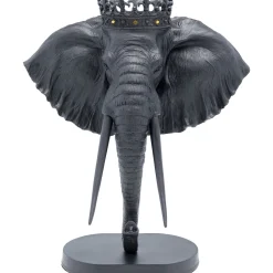 KARE Design Objet Décoratif Elephant Royal Noir 57Cm