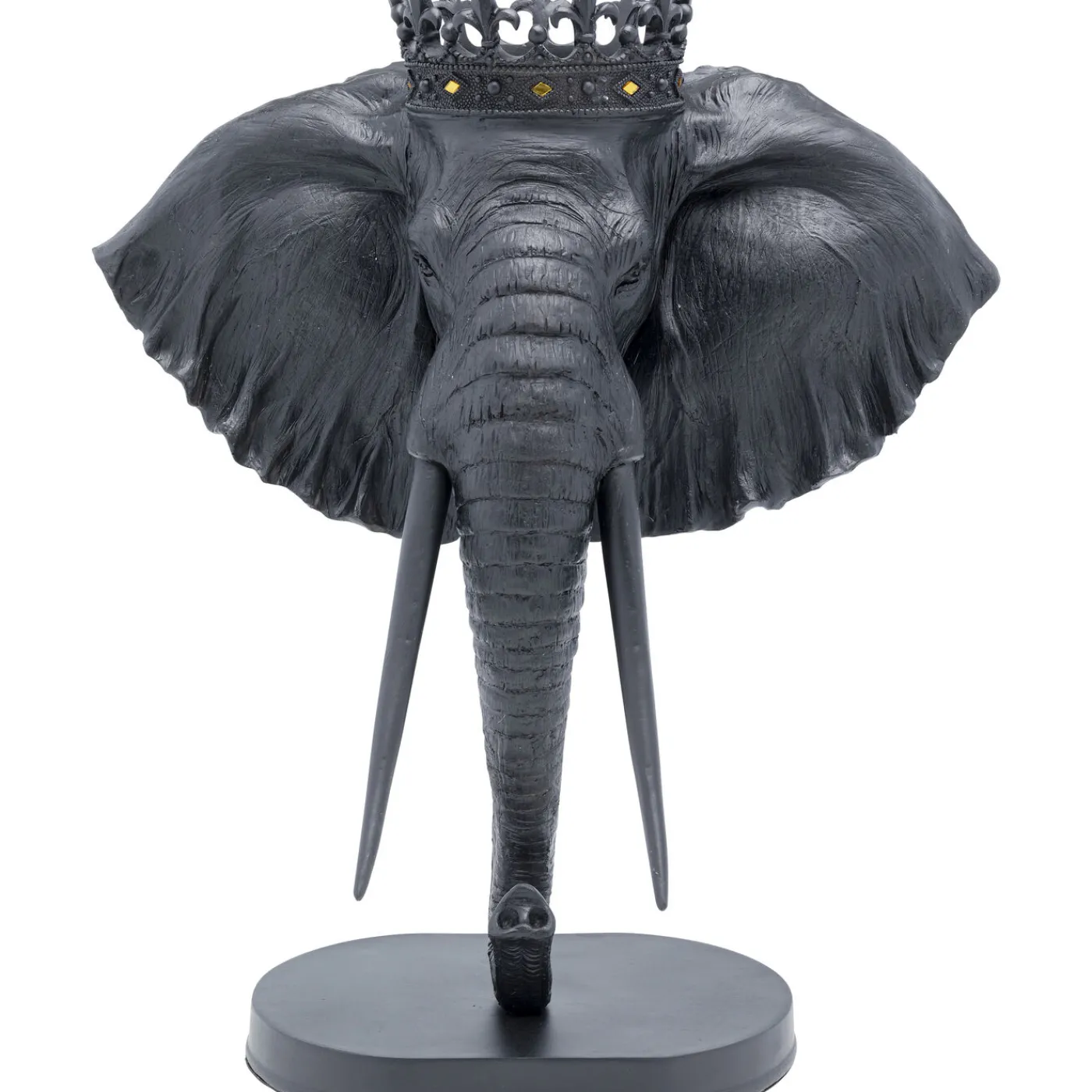 KARE Design Objet Décoratif Elephant Royal Noir 57Cm