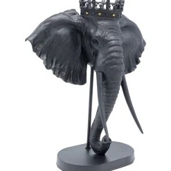 KARE Design Objet Décoratif Elephant Royal Noir 57Cm