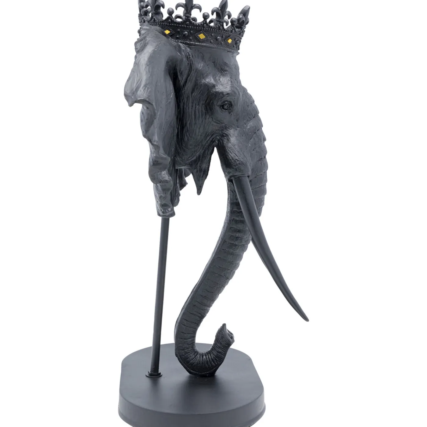 KARE Design Objet Décoratif Elephant Royal Noir 57Cm