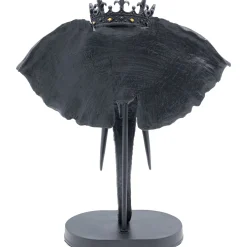KARE Design Objet Décoratif Elephant Royal Noir 57Cm