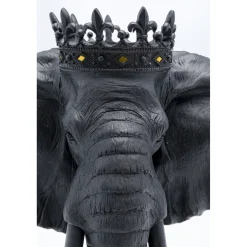 KARE Design Objet Décoratif Elephant Royal Noir 57Cm